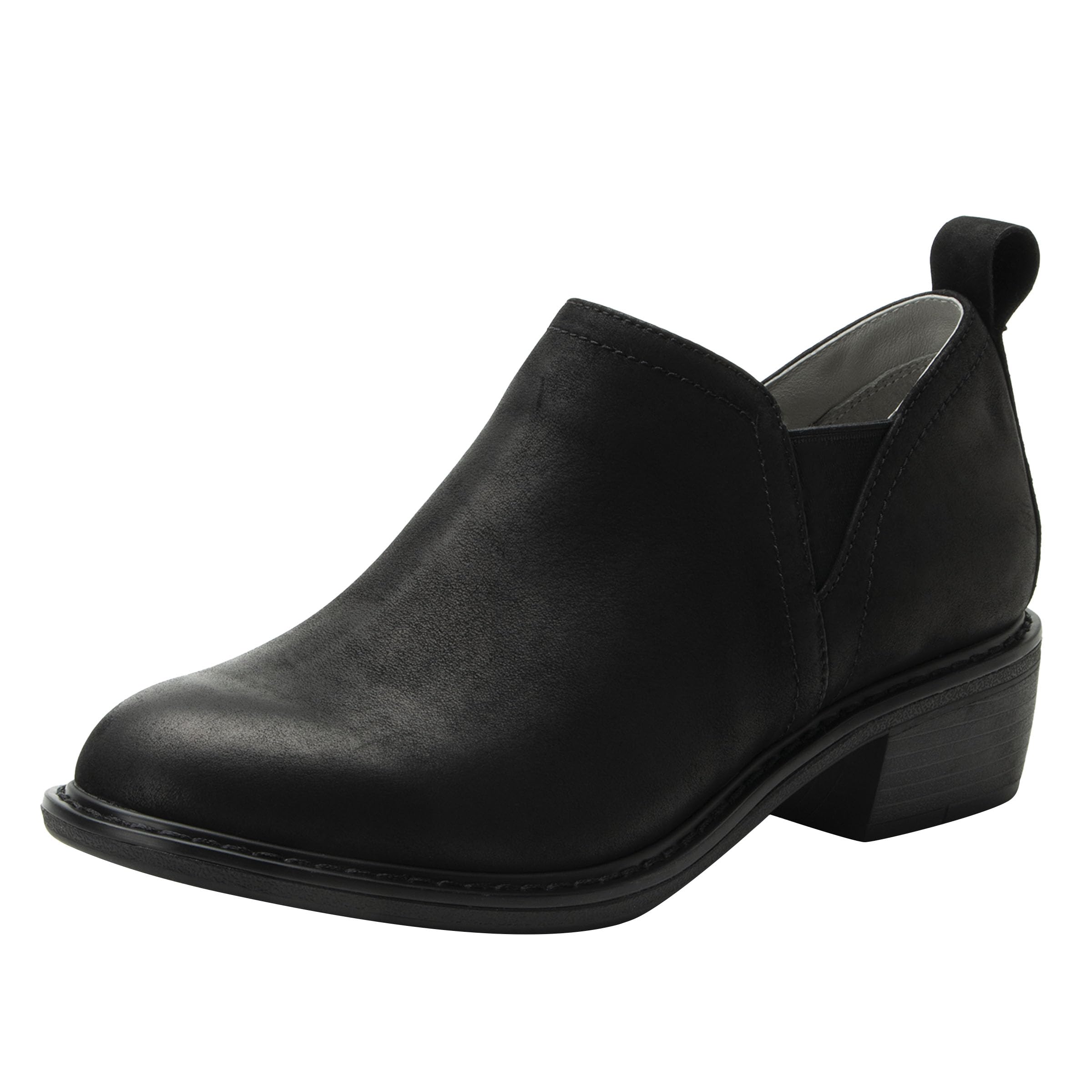 Alegria Womens Merle Slip On Leather Comfort Flat Heel Shoe