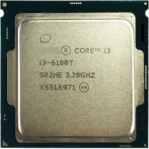CPU Core I3-6100T I3 6100T 3.2 GHz Dual-Core Quad-Thread CPU Procesador 3M 35W LGA 1151 Responsive y potente