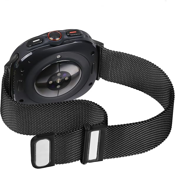 Compatible With Samsung Galaxy Watch Ultra 47MM (2024) Bands For Women Men Magnetic Stainless Steel Straps.