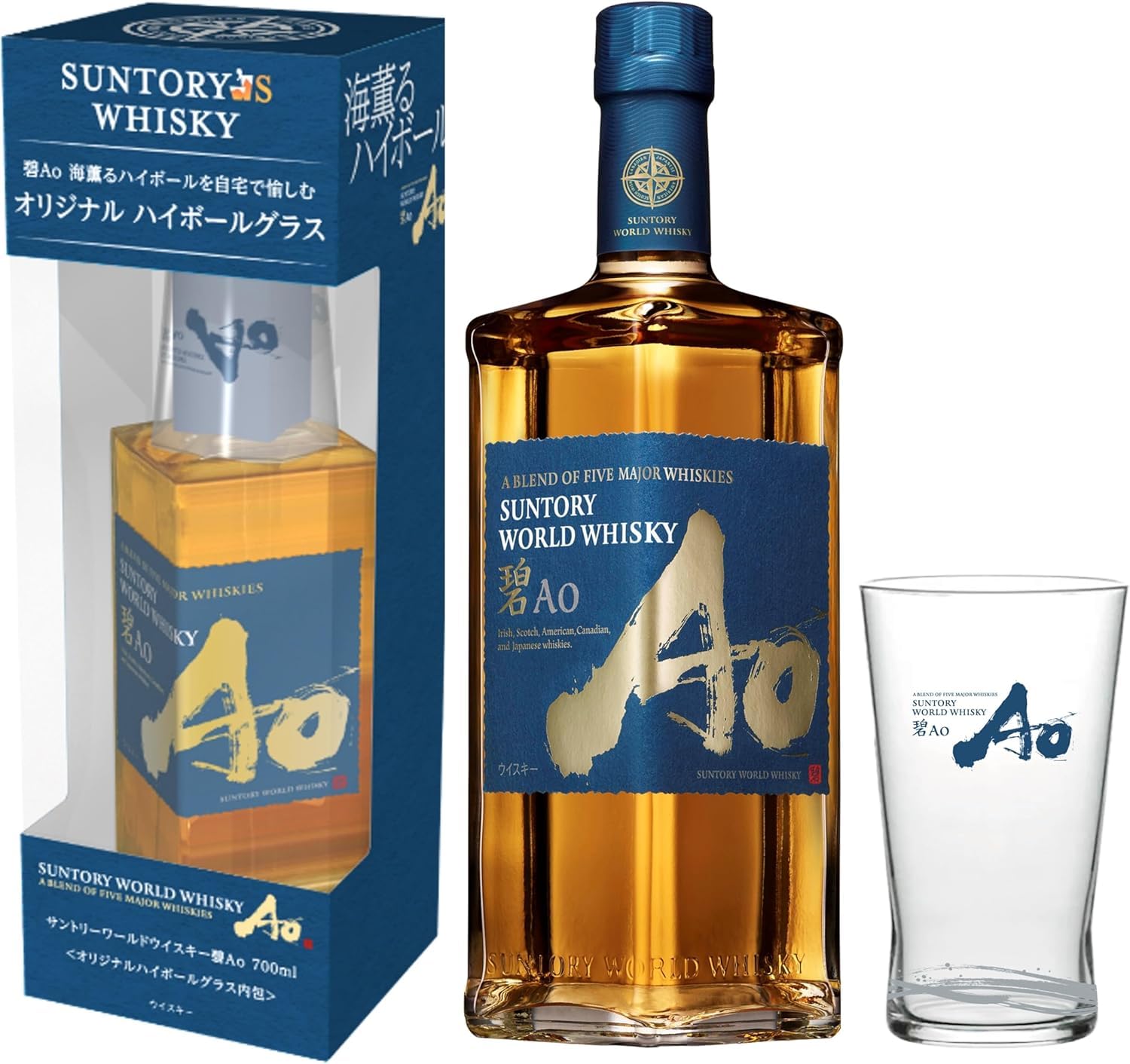 Amazon.co.jp: サントリーウイスキー 碧Ao 43% 700ml ハイボール