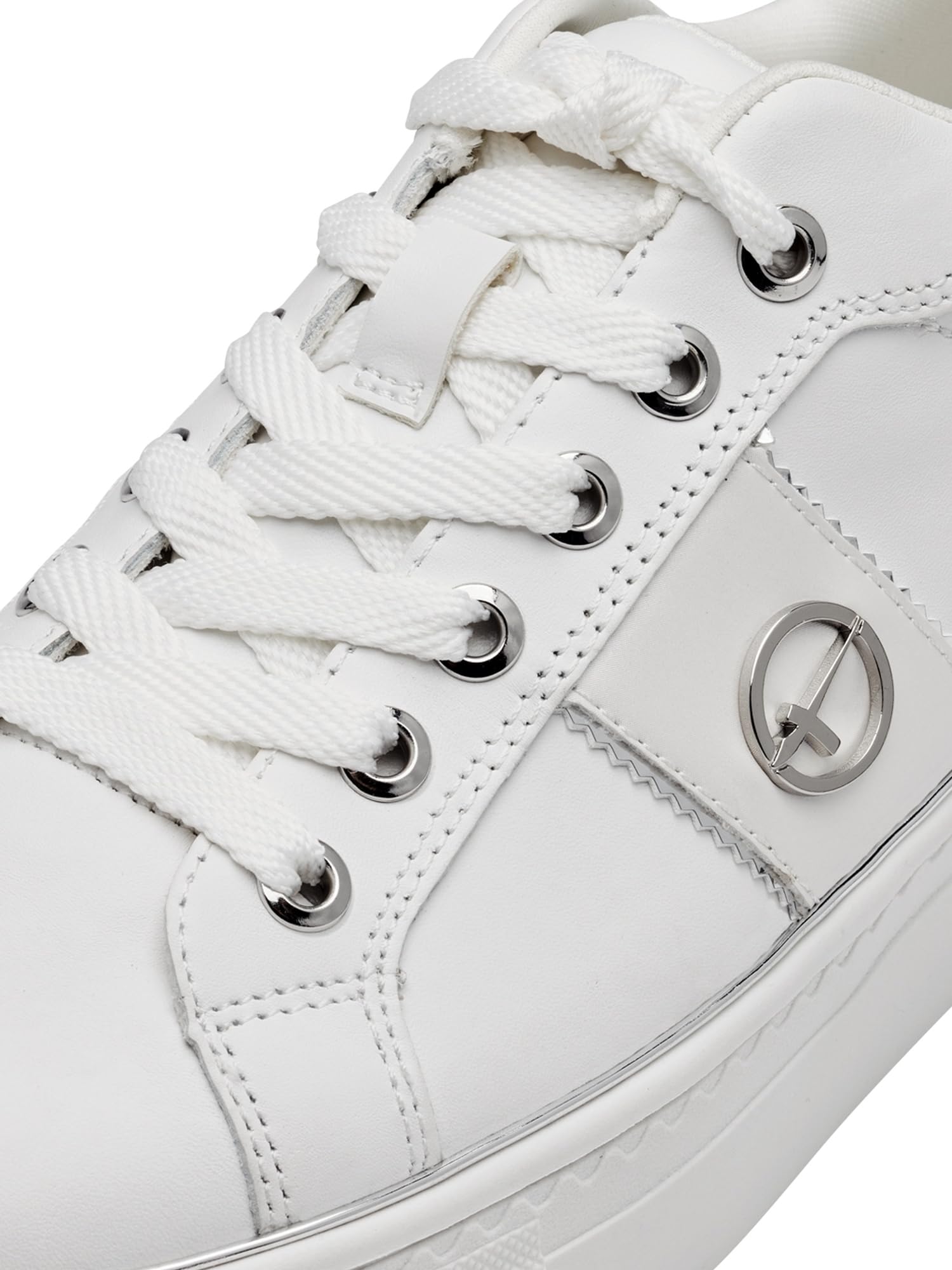 Tamaris 1-1-23724-42-418 Damen Sneaker Low Leder/Synthetik Ivory Beige Ivory Beige