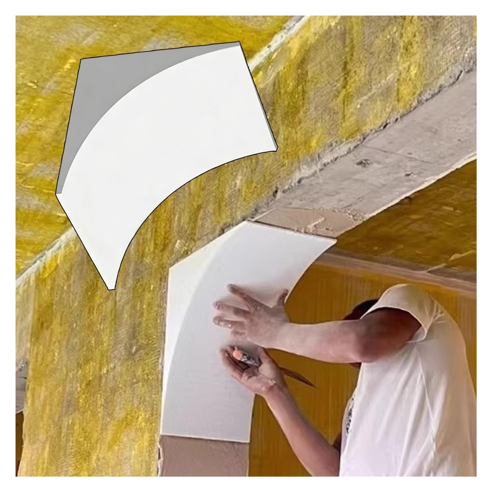 Moldura de espuma ligera para arco de puerta que soluciona reformas complejas sin obras