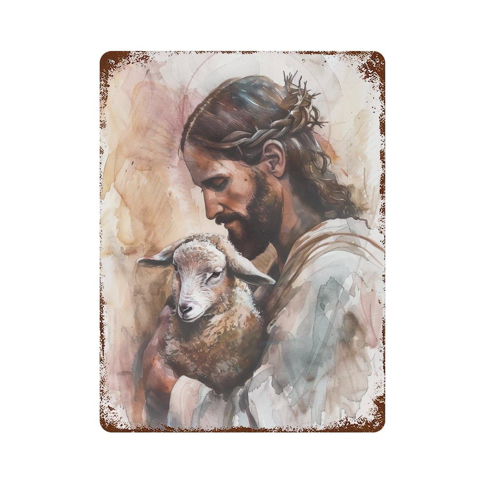 YHGERTKU The Good Shepherd 1 03 Wall Art Retro Iron Vintage Metal Tin Sign Poster Modern Decor for Living Rooms Gift 40x30cm