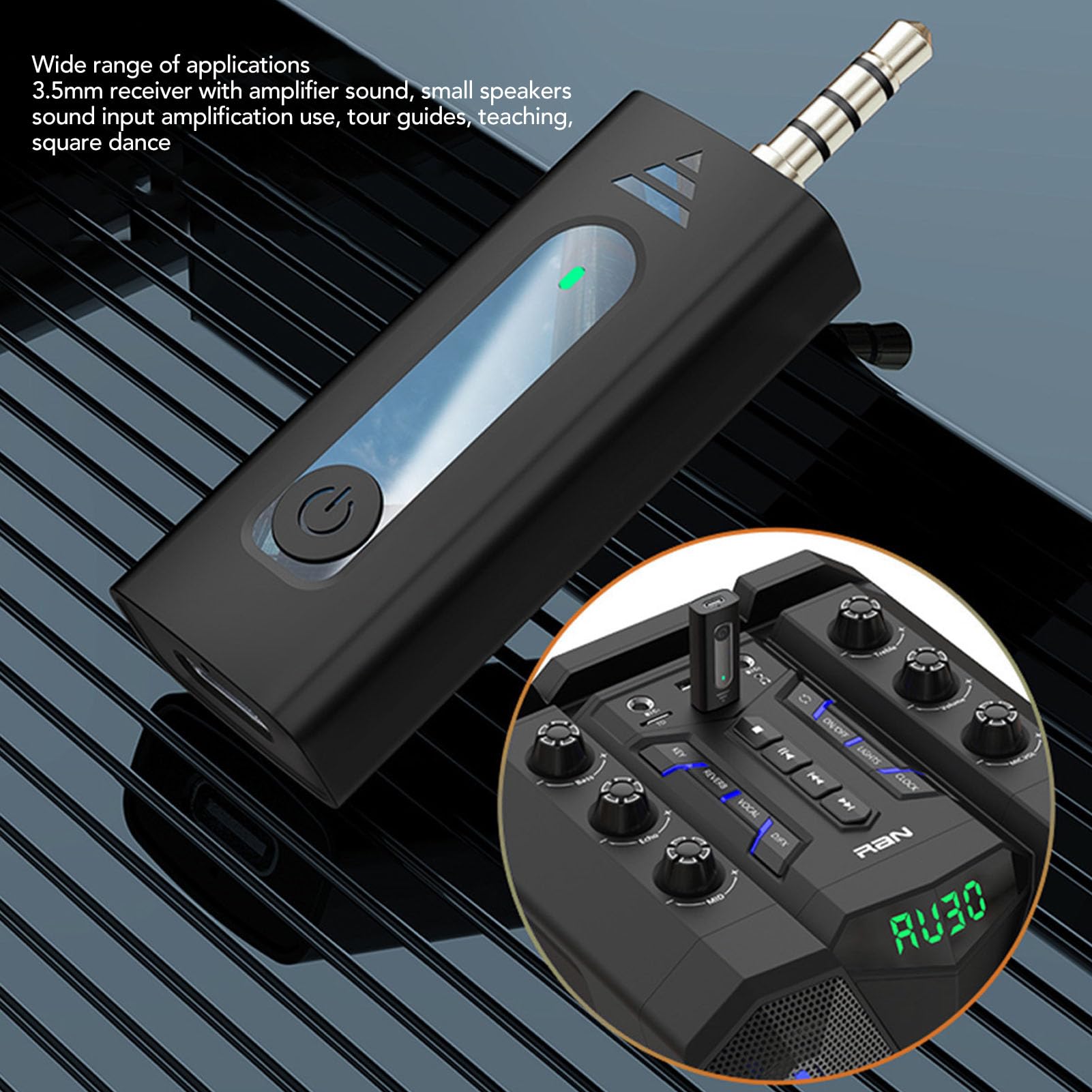 Microfono Lavalier Wireless Foro da 3,5mm, Microfono Lavalier Wireless a Cancellazione Automatica Professionale, Microfono Risvolto K35, Plug and play.