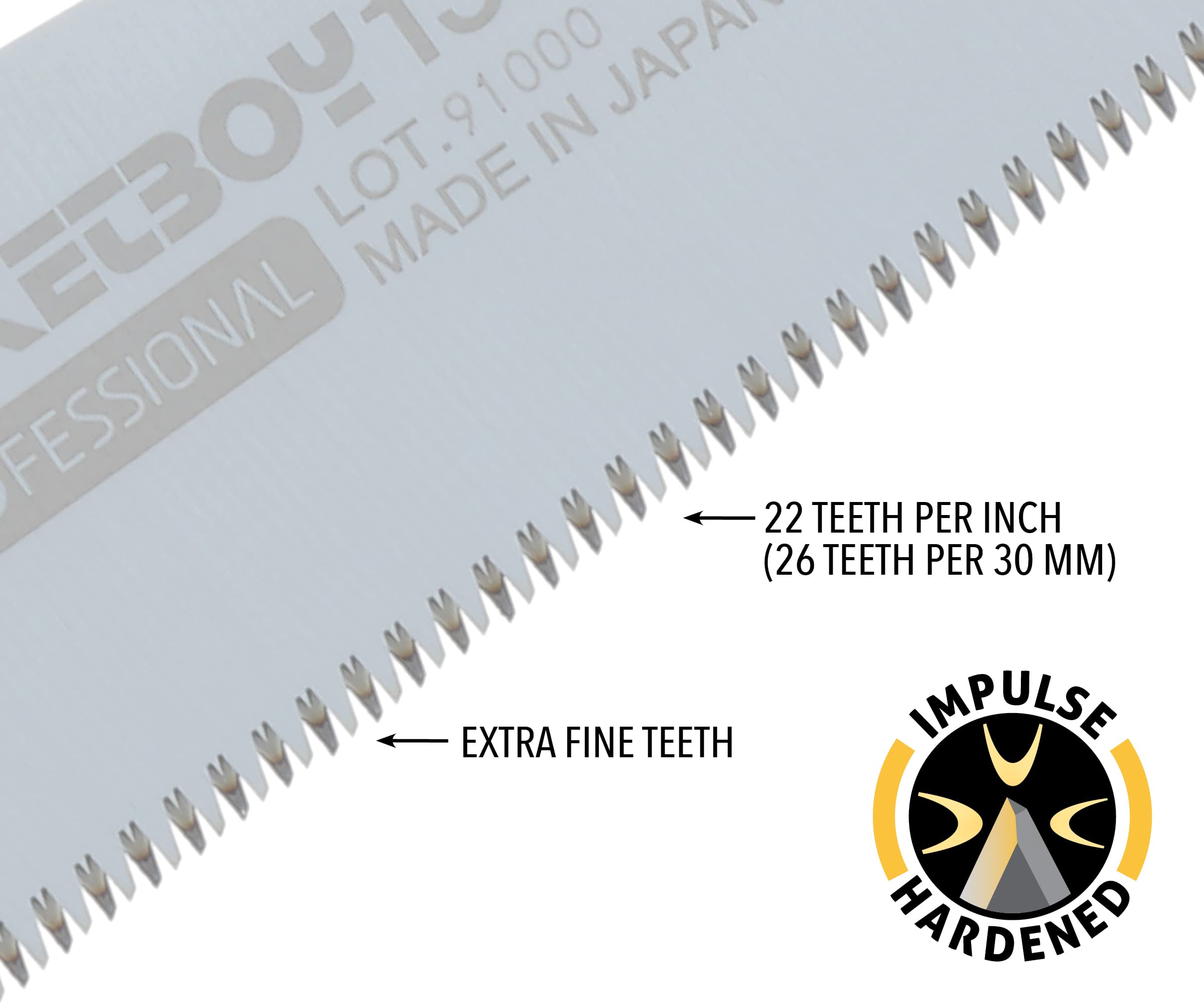 SILKY lama di ricambio Pocketboy 130 mm viola extra fine | dentatura Mirai-Me 22 TPI (26/30 mm) | cromatura dura antiruggine | affilatura conica, denti temprati a impulso | tagli precisi