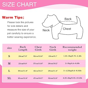 2 Pieces Small Medium Dogs Summer Clothes Dog Striped Shirt Cute Flower Strawberry Embroidery Vest Pet Outfit for Chihuahua Yorkie Teddy (Pink-Yellow, S)