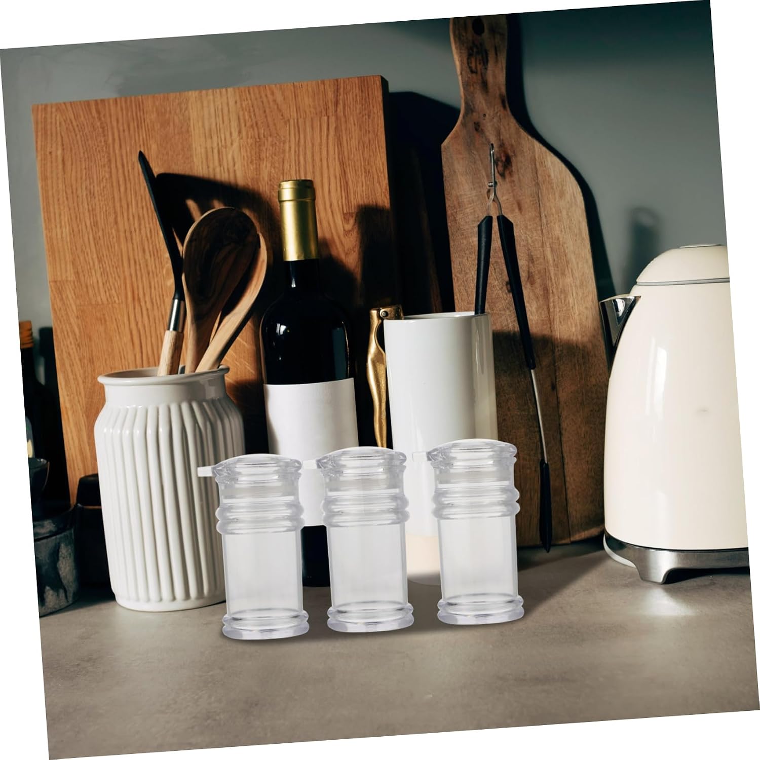 3pcs Salad Oil Bottle Plastic Condiment Container for Kitchen Cooking image 4