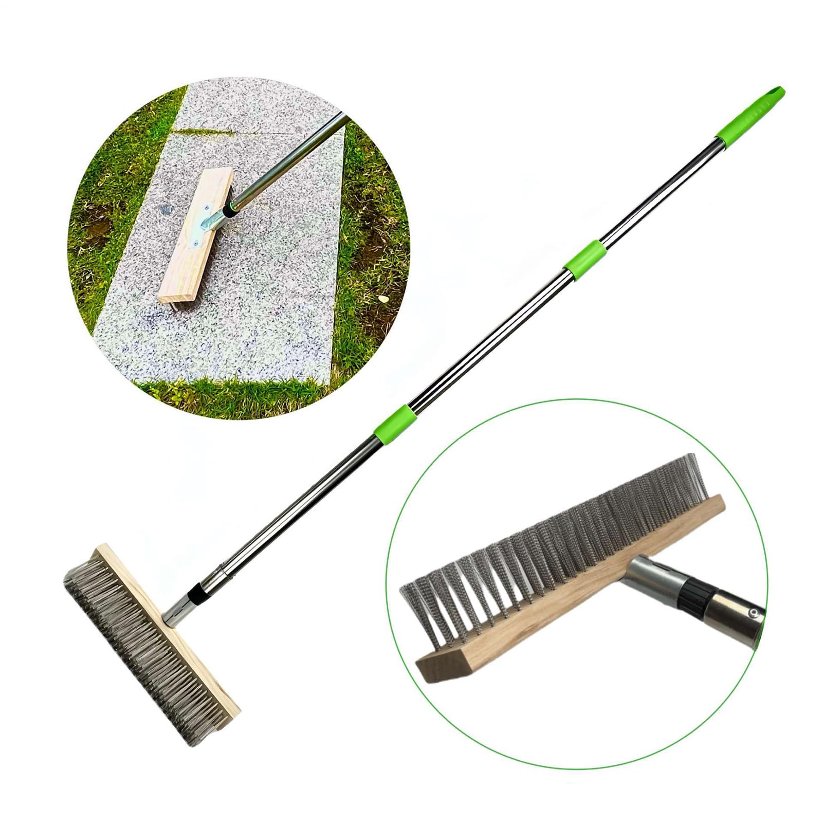 Brosse métallique en acier inoxydable Grattoir à poils durs pour sol