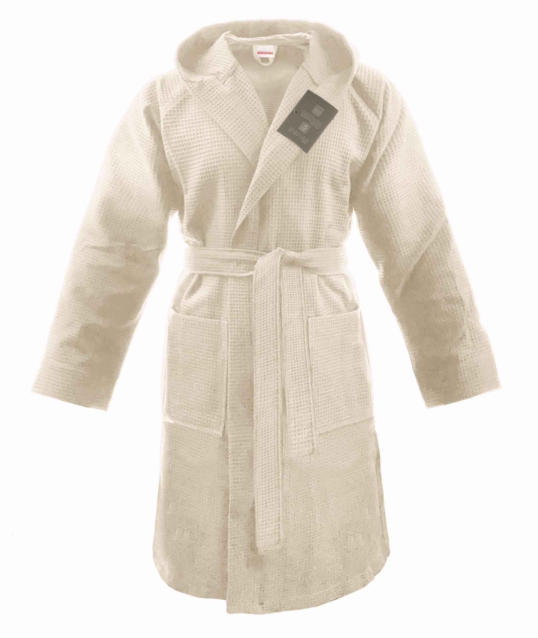 Albornoz de algodón con capucha Zucchi para unisex-adulto
