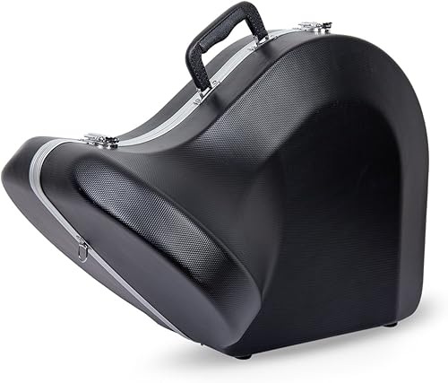 Miniatura 37 de Crossrock Funda para saxofón tenor ABS – Textura de diamante azul contorneado, interior de terciopelo azul profundo, bolsillo para accesorios