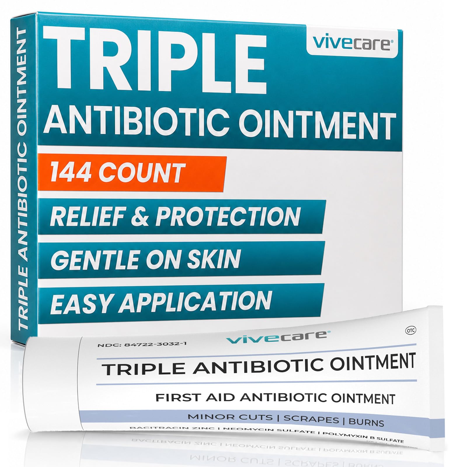 Vive Care Triple Antibiotic Ointment - Topical Antibacterial Cream