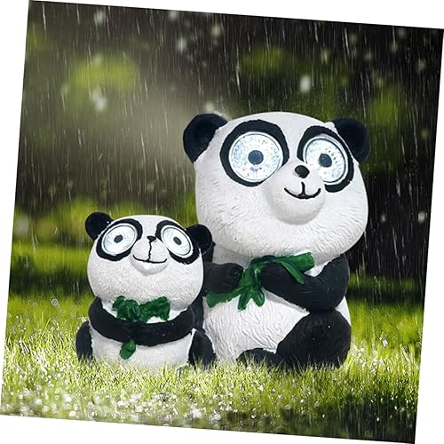 Miniatura 2 de Happyyami Luz solar Estatuas de césped al aire libre Luz solar de camino Luz solar al aire libre Luces de jardín Lámpara de paisaje de jardín Luces