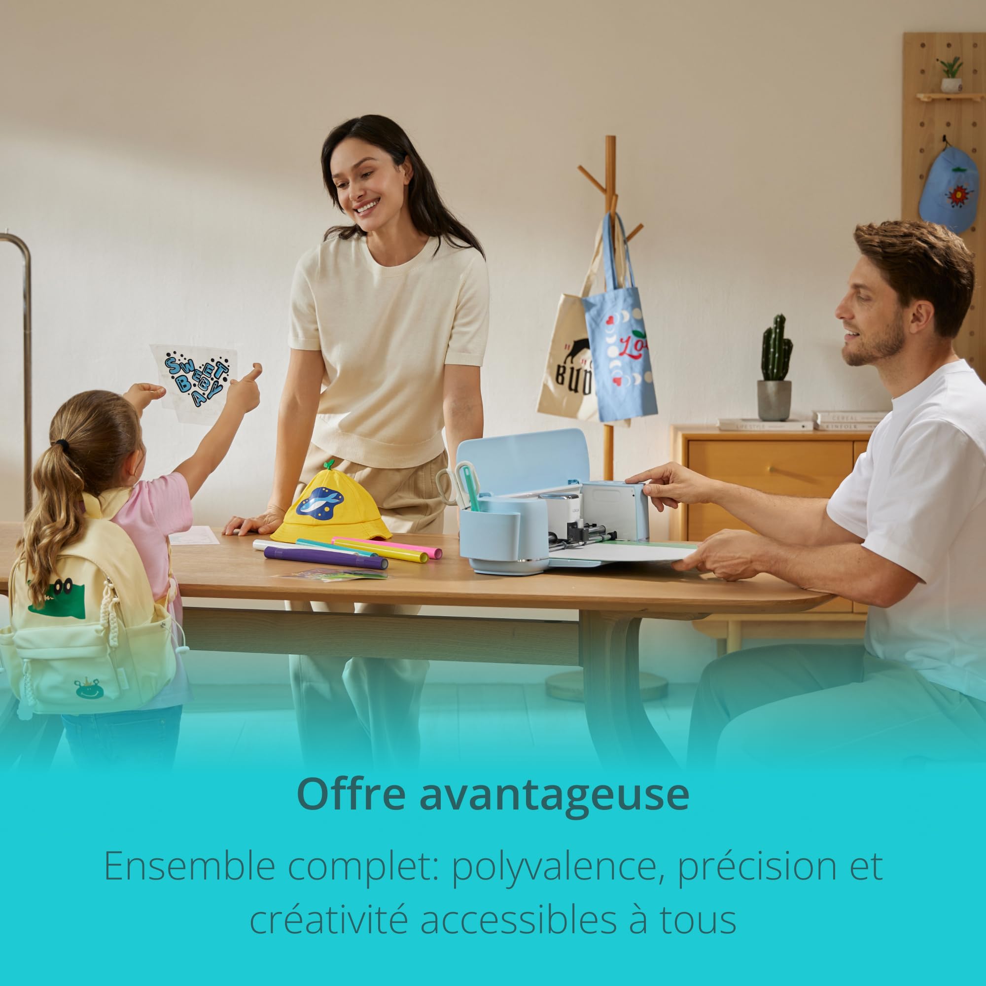 LOKLiK iCraft Plotter Machine - Machine de découpe pour personnaliser textiles, tasses, sacs, autocollants et décorations. Compatible avec flex, papier, cuir, carton, et plus. (Bleu)