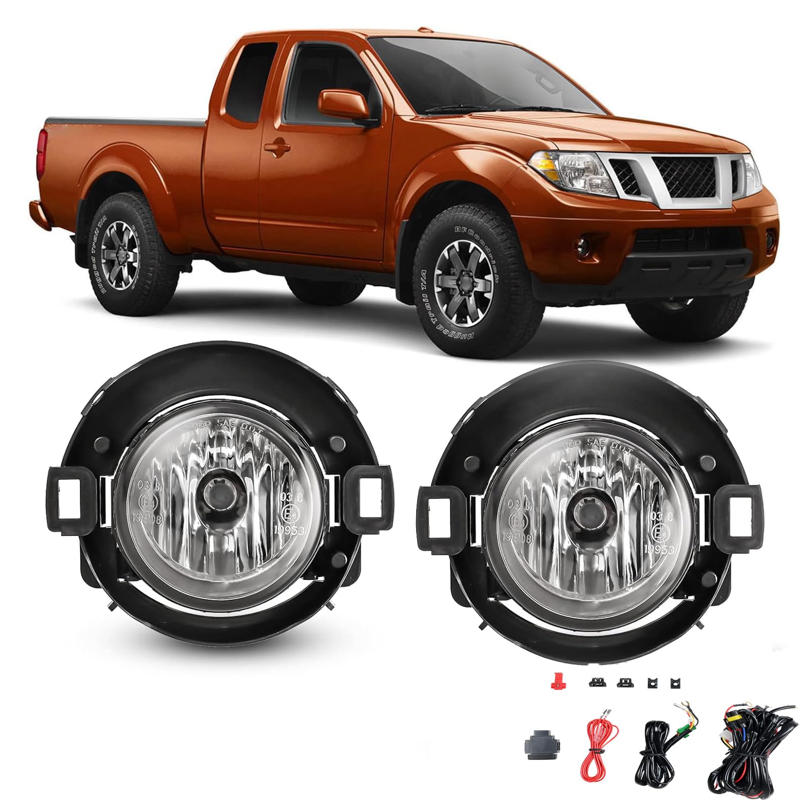 ROXX Fog Lights Sets For 2005 -2018 Nissan Frontier w/ plastic