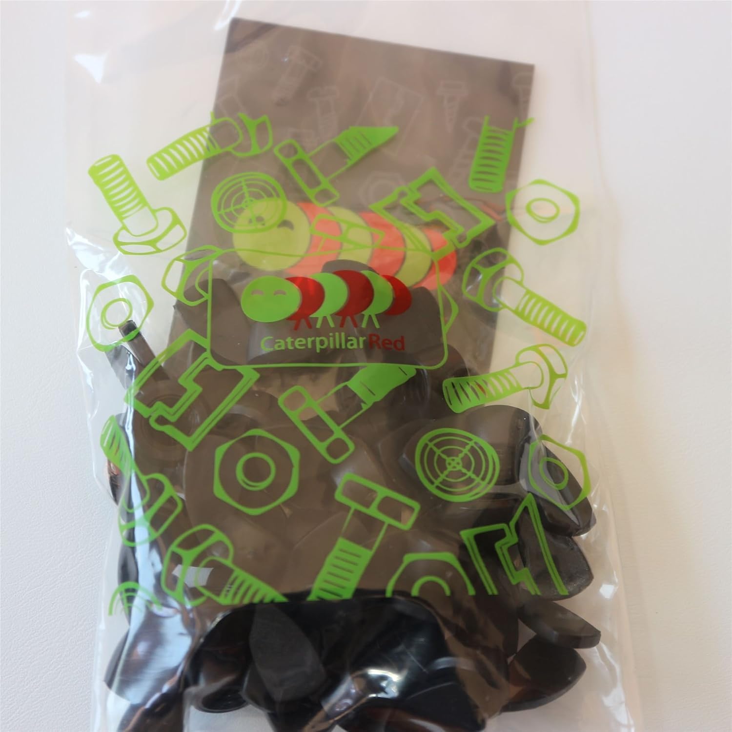 Pack of 20 Black Plastic Nylon M8 Butterfly, Wing Nuts - Nylon Plastic Screws, (43/64 in)