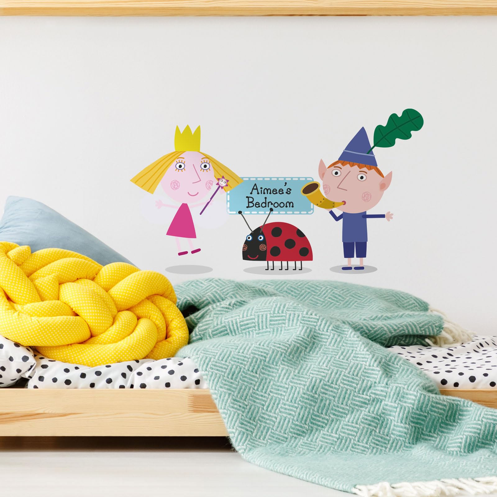 Stickerscape Personalised Ben & Holly Ben And Holly Wall Stickers (Personalised Ben & Holly) | Official Ben & Holly, Nursery Wall Stickers, Ben And Holly Themed Bedroom, Nursery Wall Decor| Easy To Apply, Cleanly Removable