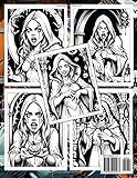 Zoom IMG-1 creepy halloween women coloring book Zoom IMG-1 creepy halloween women coloring book