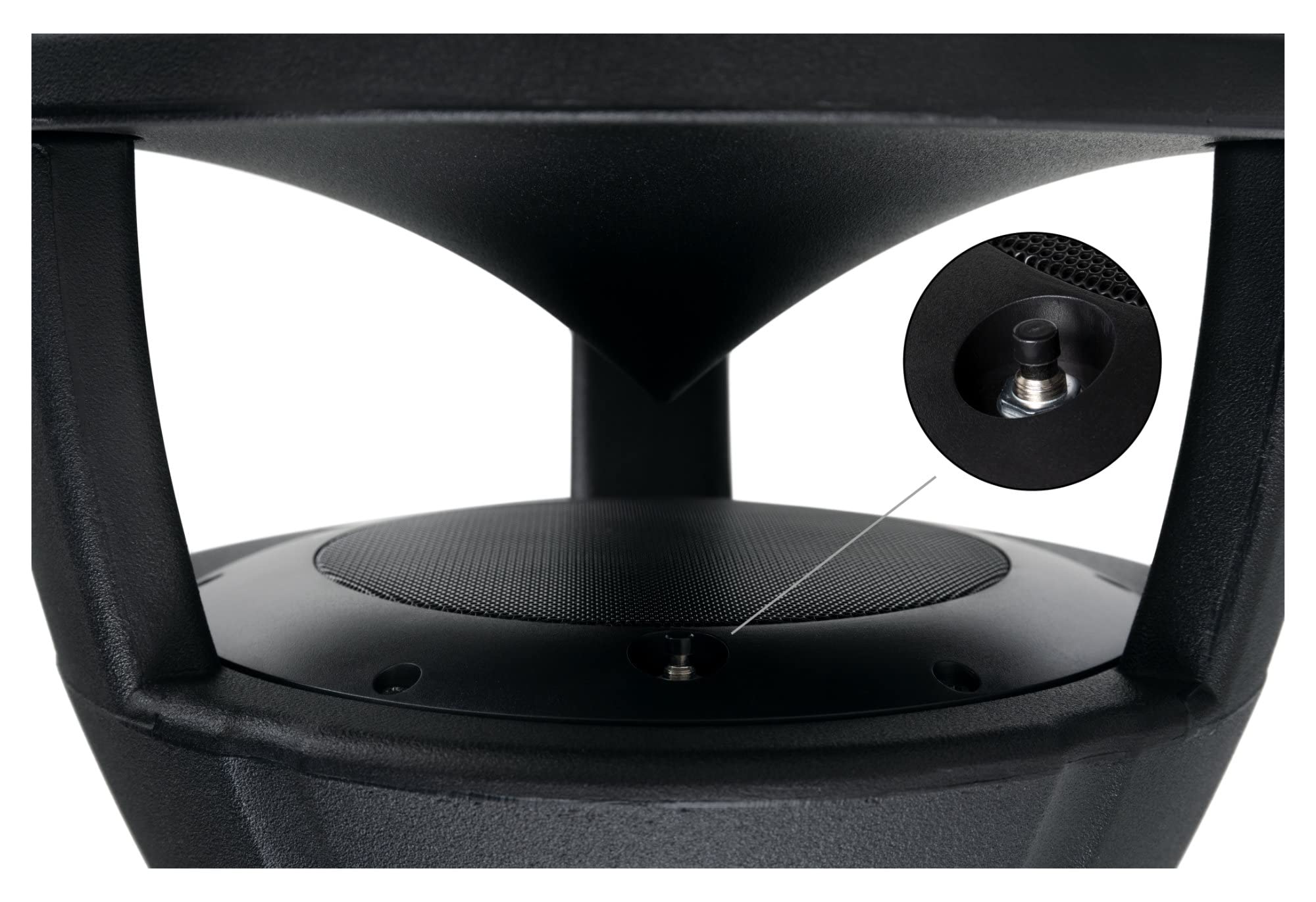 McGrey WPL-660BK BT 360° Outdoor-Lautsprecher - Aktiver 2-Wege Garten-Lautsprecher - Bluetooth®-Reichweite: ca. 10 Meter - 360° Schallverteilung - Wasser- und UV-resistent (IP56) - Schwarz