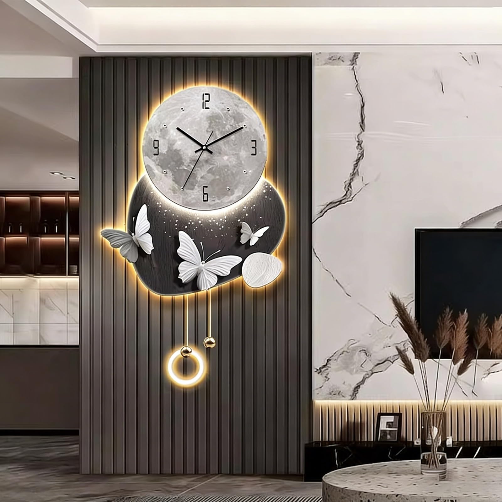 Art mural 3D LED pour illuminer le salon et l'entrée avec élégance