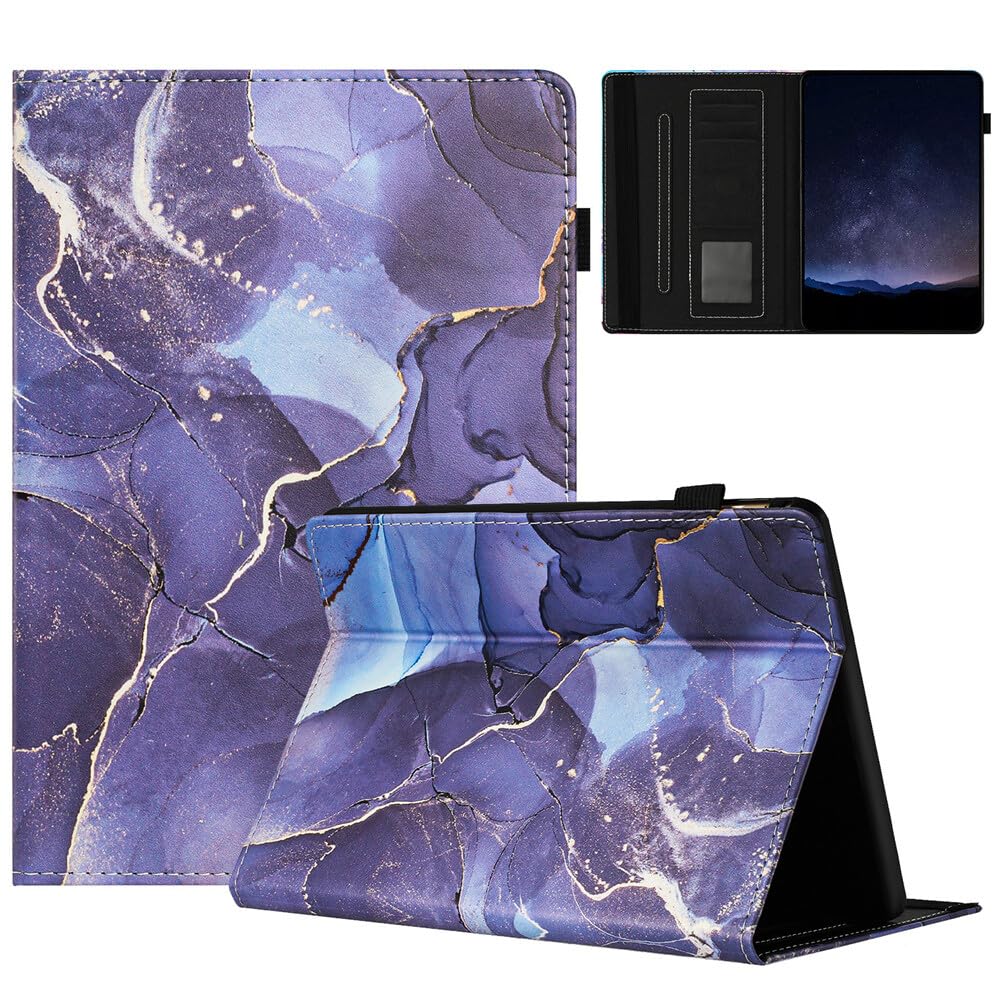 Generic etui kompatybilne z czytnikiem e-booków Kindle Paperwhite 2 (2013) (wzór: marmurowy szary) skórzany portfel etui z klapką