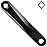 Epessa Crank Arm Left Available in Diamond Hole and Square Hole,170mm