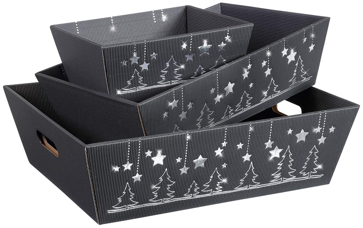 10 Stück Präsentkorb, Geschenkkorb, Weihnachtskorb"Weihnachtsglanz" (mittel)