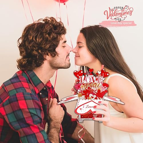 Miniatura 6 de Divertida tarjeta desplegable en 3D para el día de San Valentín para novio y novia, divertidos regalos de aniversario de aniversario, espléndidas