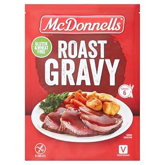 3 sachets of McDonnells Roast Gravy Mix 50gm 1.76oz Gluten & Wheat Free