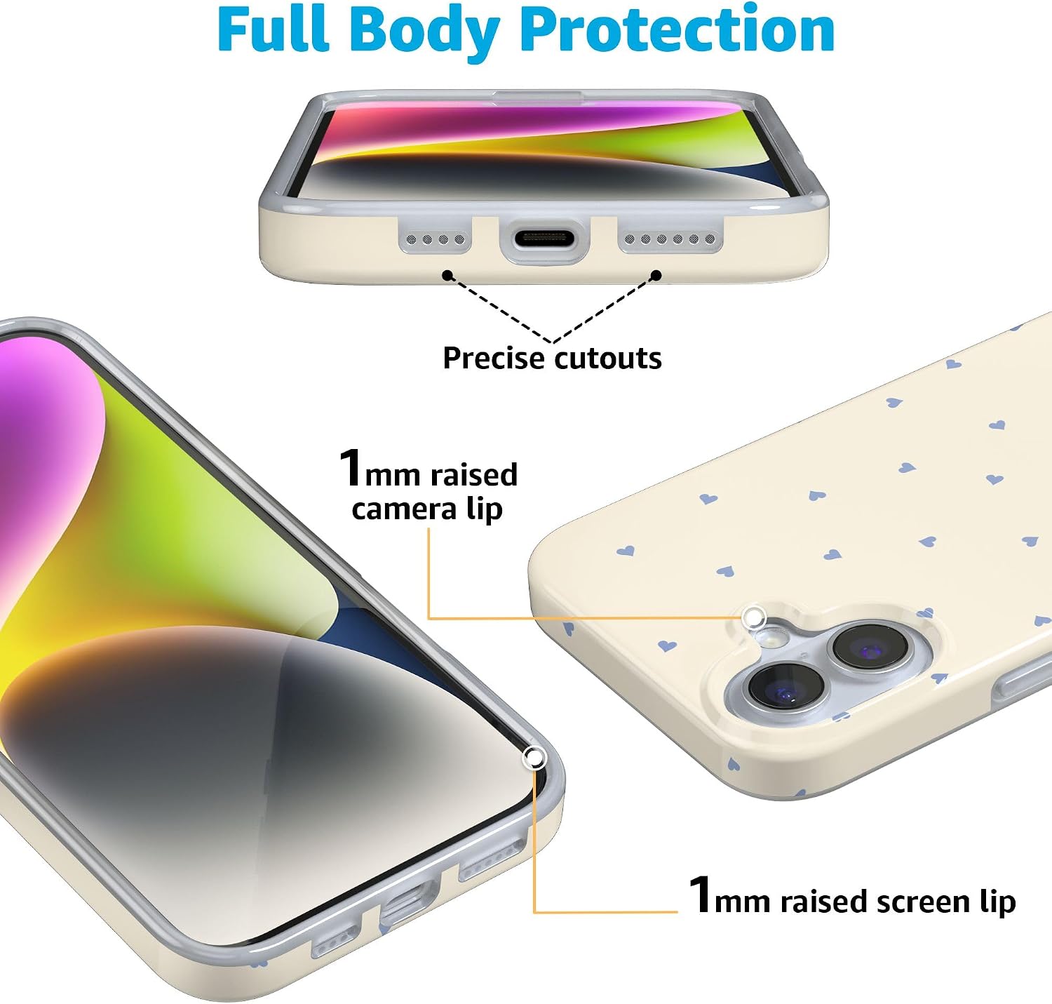 Casely iPhone 16 Plus Case | I'm Yours | Tiny Hearts | Compatible with MagSafe | Classic Ultra Thin Design