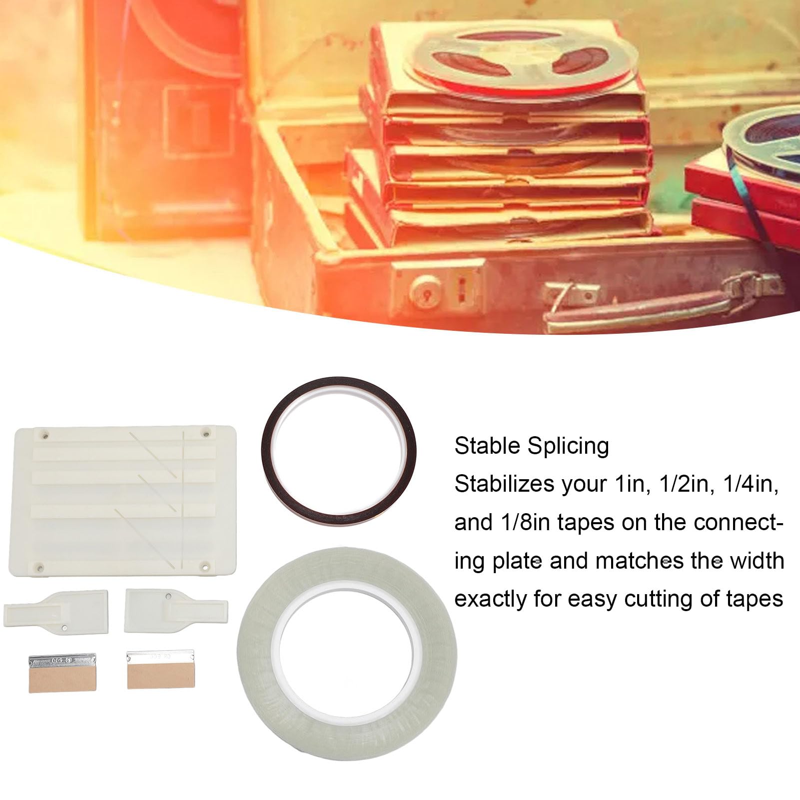 Set Nastro Giunzione 1/4" 10 Pollici Per Revoxsonido - Con Piastra E Nastro Leader Per Bobine Aperte - Foto 13