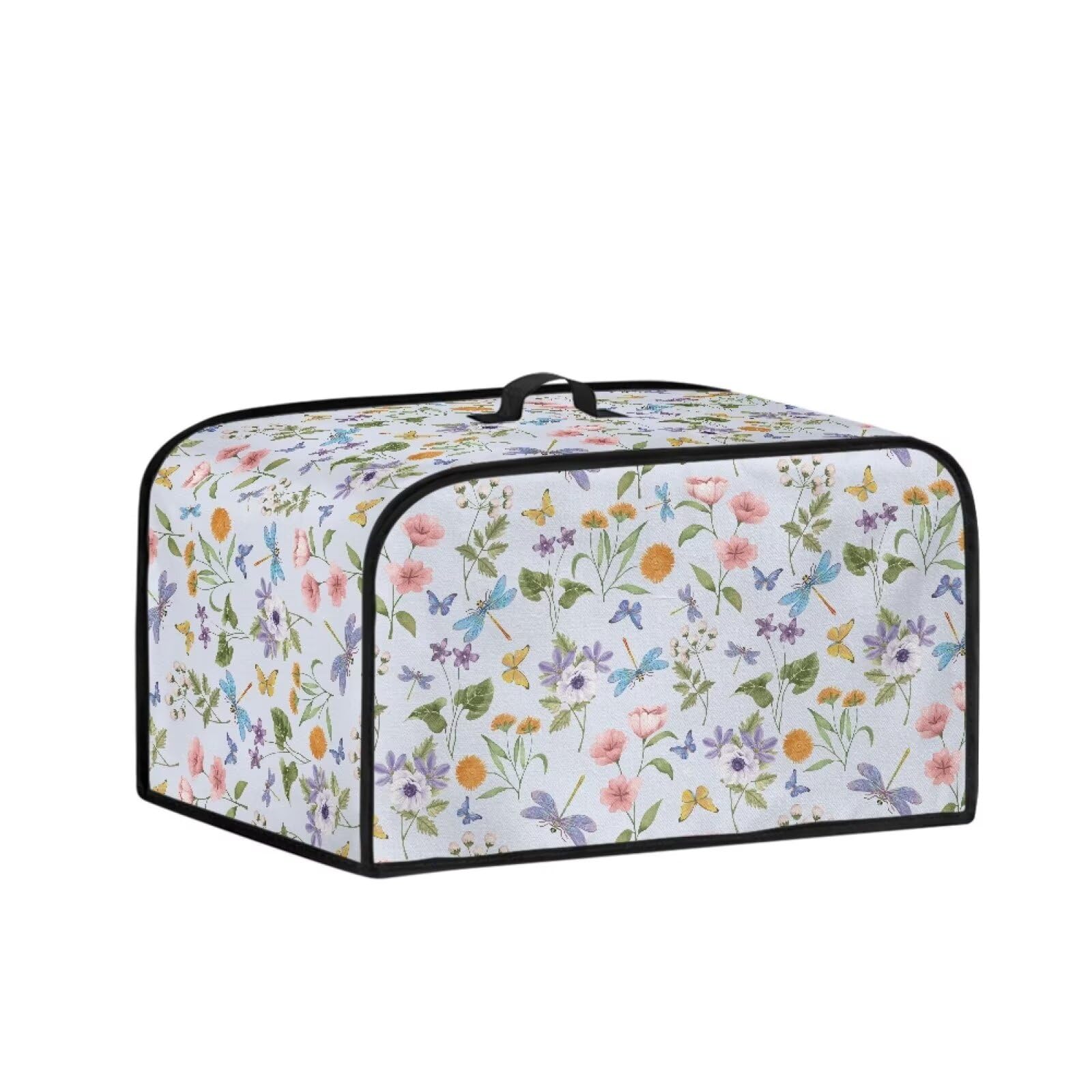 Jndtueit Slow Cooker Covers Oval 6-8 Quart Slow Cookers Cover Butterfly Floral Washable Dustproof Slow Stew Pot Cover for Air Fryer Pressure Cooker