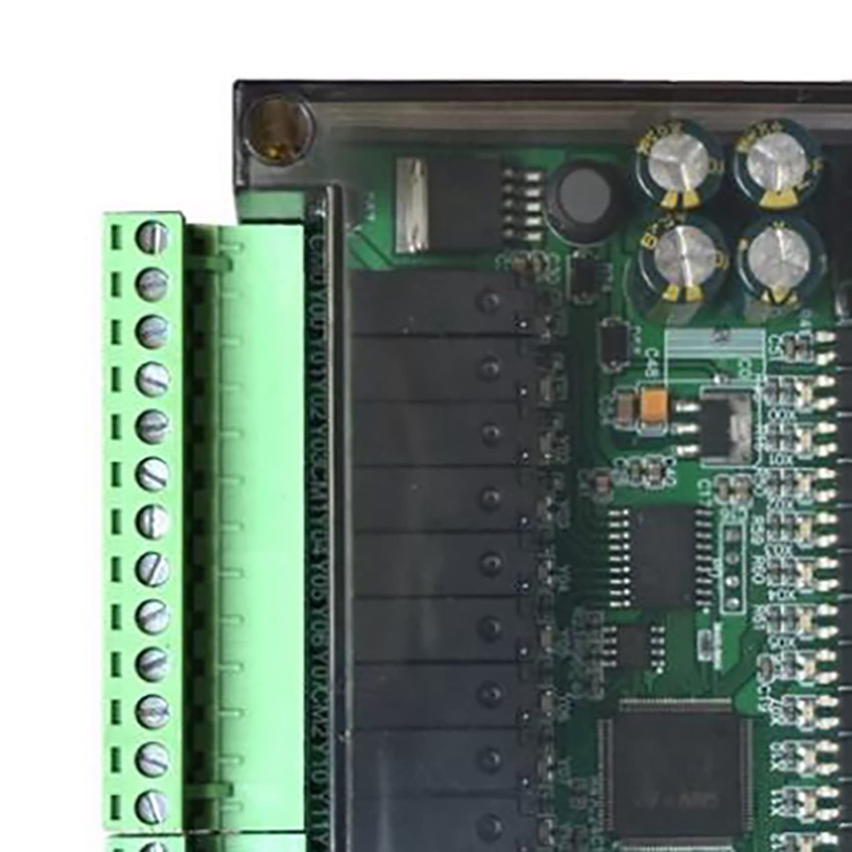 2 x PLC przemysłowa płytka sterująca, prosty programowalny kontroler typ FX3U-30MR, obsługuje komunikację RS232 / RS485