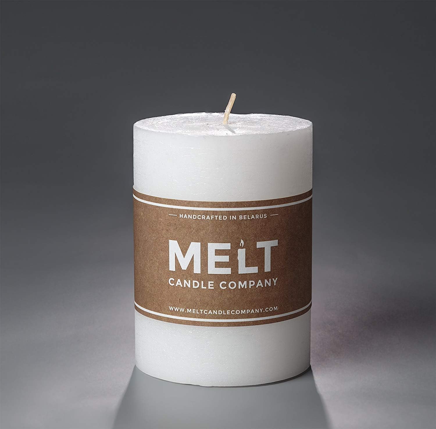 Melt Candle Co White Pillar Candles 3" x 4" Set of 3 Unscented for Weddings, Home Decoration, Relaxation, Church, Spa, Smokeless Cotton Wick : Home & Kitchen