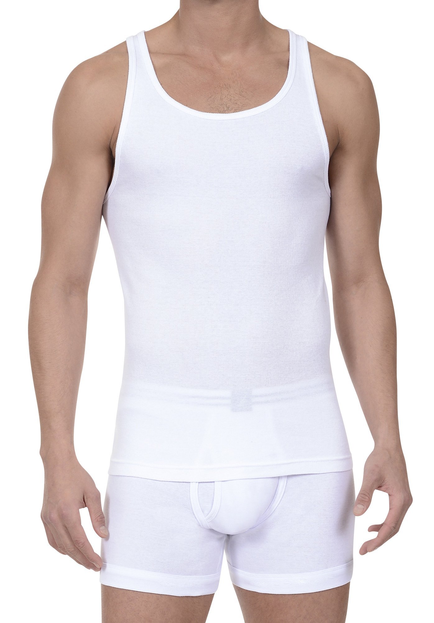 Nautica Bielizna męski 3-pack Cotton Ribbed Tank Top