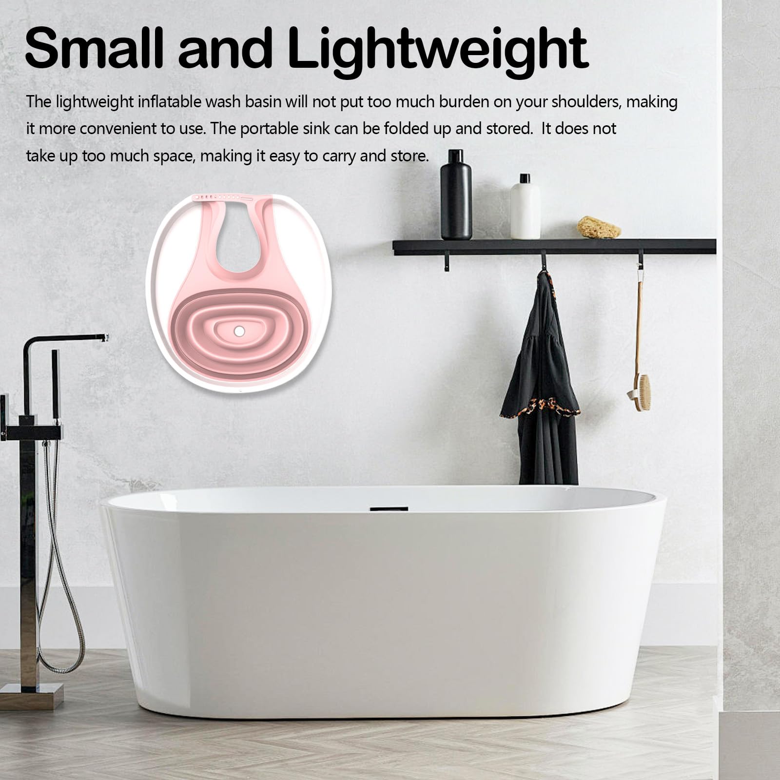 Lavabo Para El Cabello, Lavabo Para Personas Postradas En Cama Lavabo Plegable Lavabo Inflable Para El Cabello Con Cinturón Para Personas Mayores Niños Discapacitados Mujeres Embarazadas