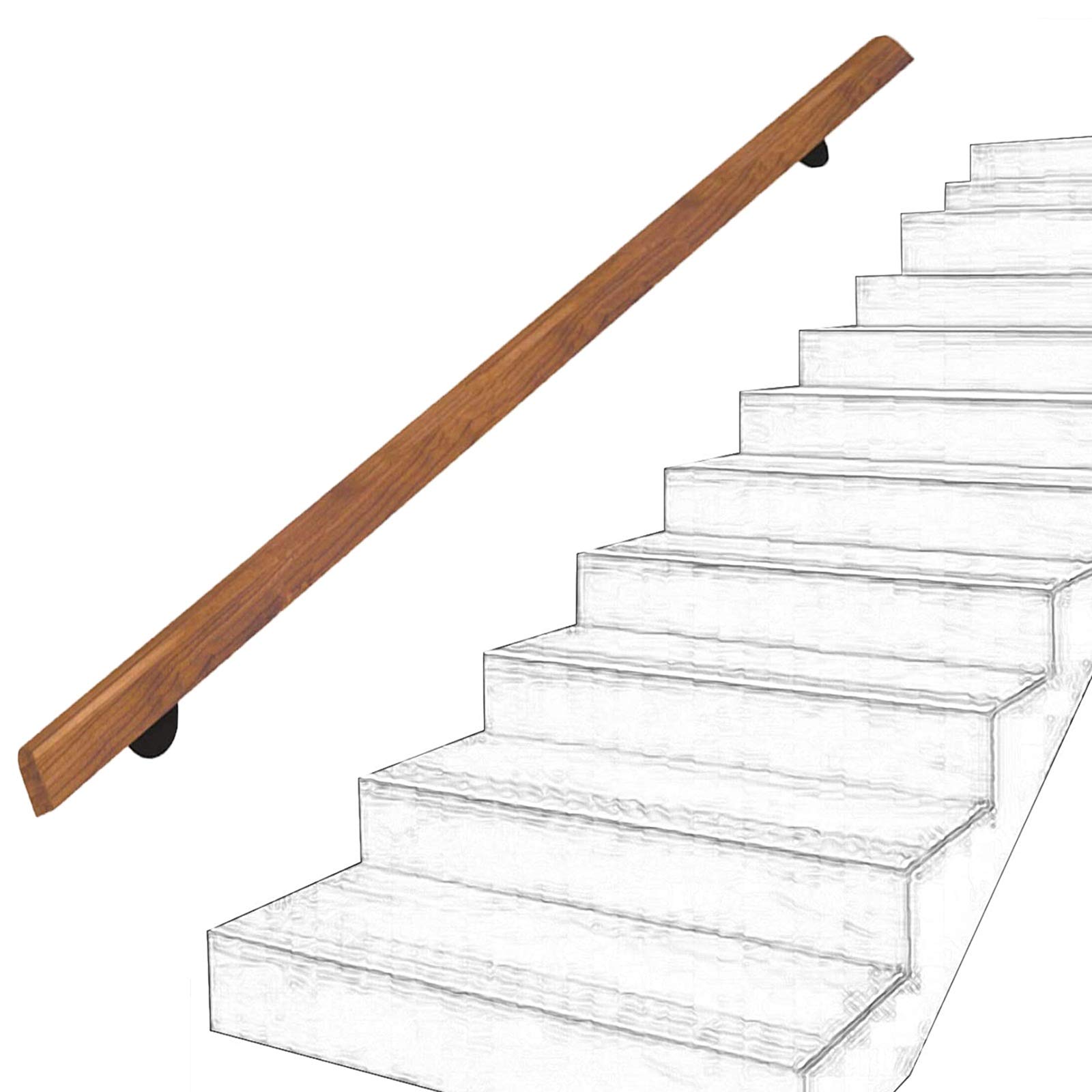 Rampe d'escalier murale sécurisée pour éviter les chutes des personnes âgées