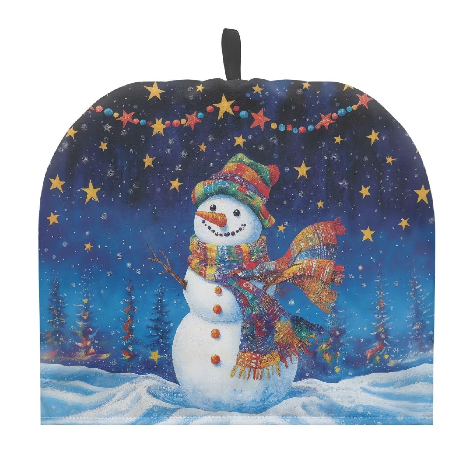 Christmas Snowman Teapot Insulation Cover Small Tea Pot Cover for Keeping Warm Teapot Dust Protector for Kitchen Accessories British Teapot Covers for Gifts Tea Cozies Covers