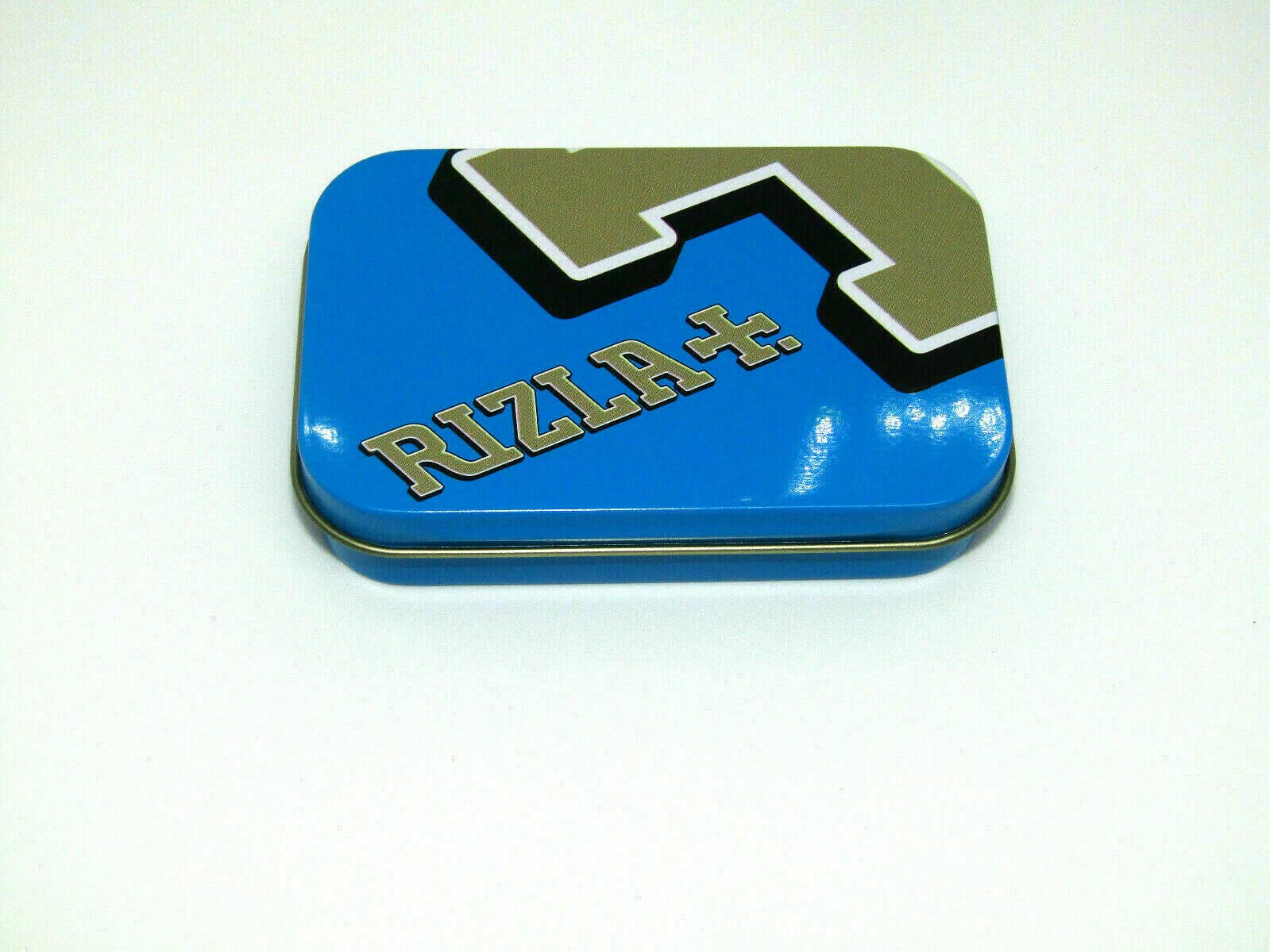 1 OZ HINGED RIZLA Tobacco TIN Cigarette BACCY Survival Pill STASH Pocket  TINS (Blue) : Amazon.co.uk: Fashion