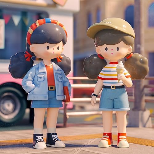 Miniatura 6 de BEEMAI Molinta Retro Girls Series - Caja ciega con diseño aleatorio, lindas figuras coleccionables, juguetes coleccionables, regalos de cumpleaños