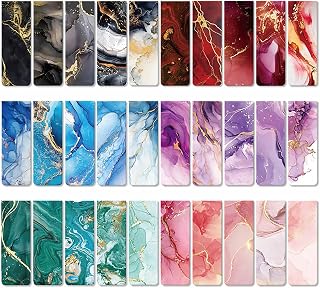 MAJUNEY 30-Pack Magnetic Bookmarks for Book Lovers - Strong Magnet Clips, 6 Colors & Patterns, Bulk for Students Teachers