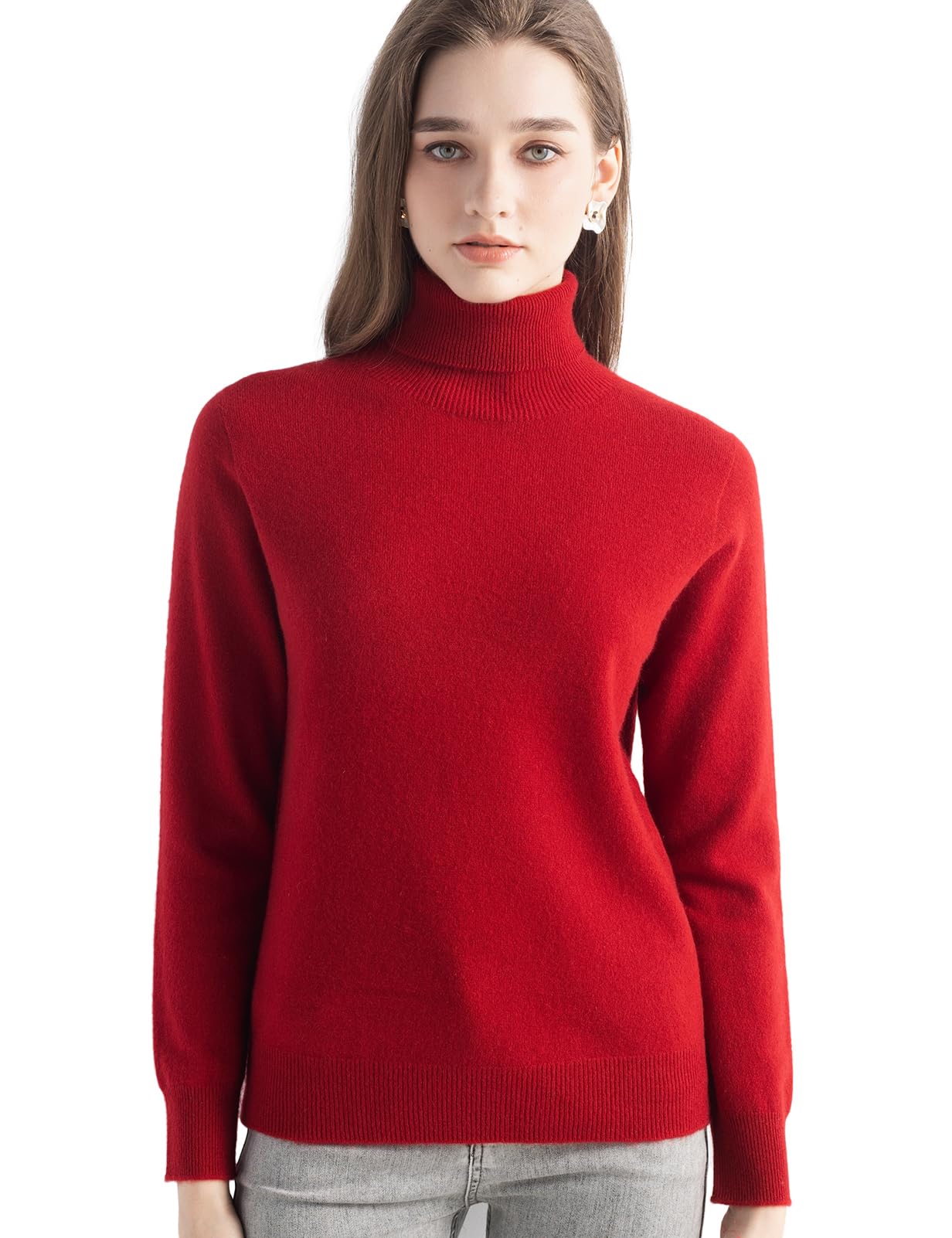 Chanyarn Women's 100% Pure Cashmere Turtleneck