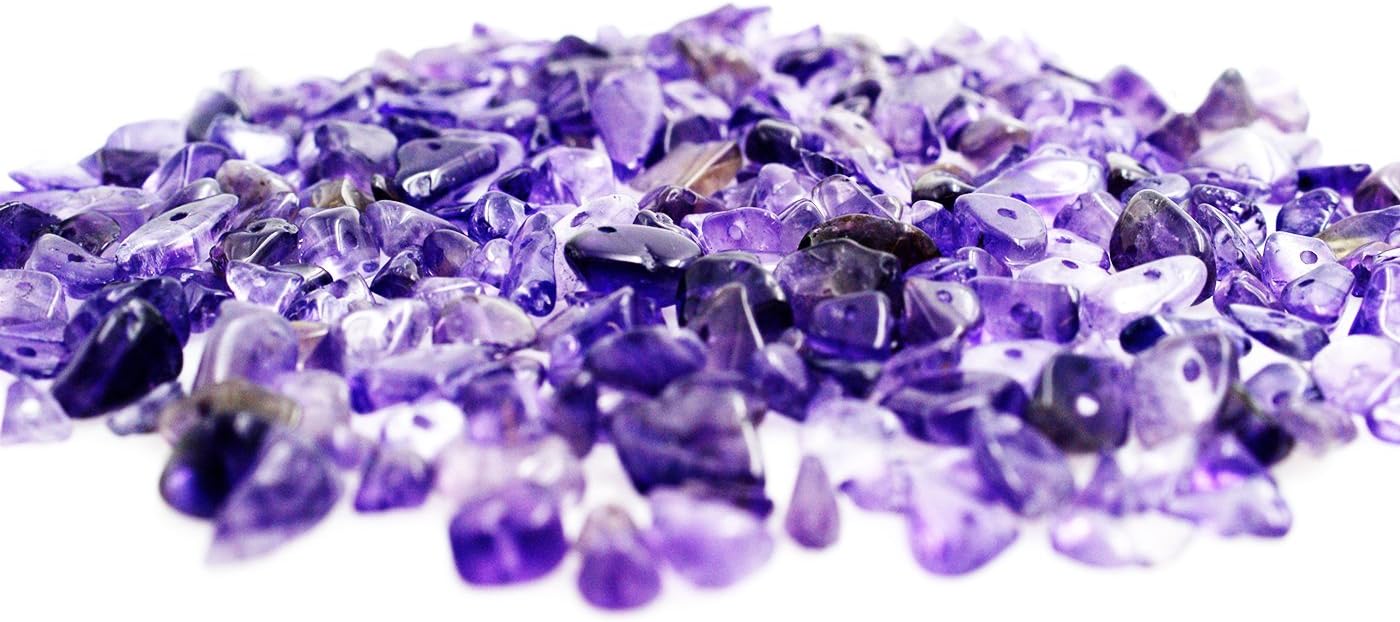 BRCbeads Nice Amethyst Chips Beads 7~8mm 34 Inches per Strand for Jewelery Making