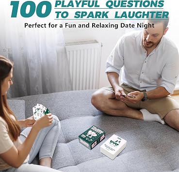 Conversation Cards, Fun Card Game for Date Night and Travel Moments, Romantic Activities and Great Gifts for Partners with Creative Prompts and Wild Card Challenges