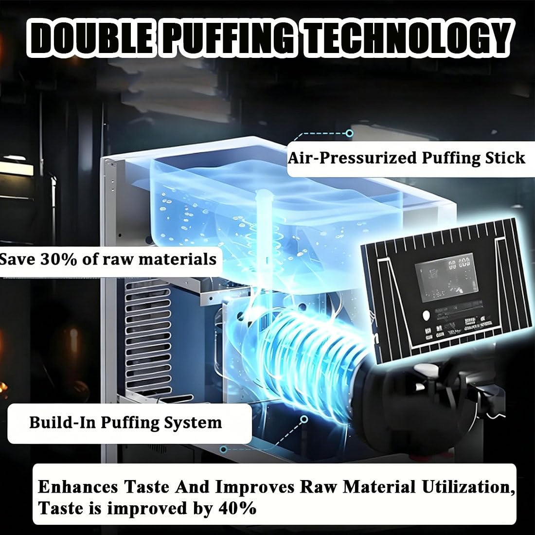 Máquina de Helado de Servicio Suave - Fabricante de encimera Comercial, 750W Power, Ofrece dispensación Continua de 4-8kg/H para restaurantes y Tiendas de postres