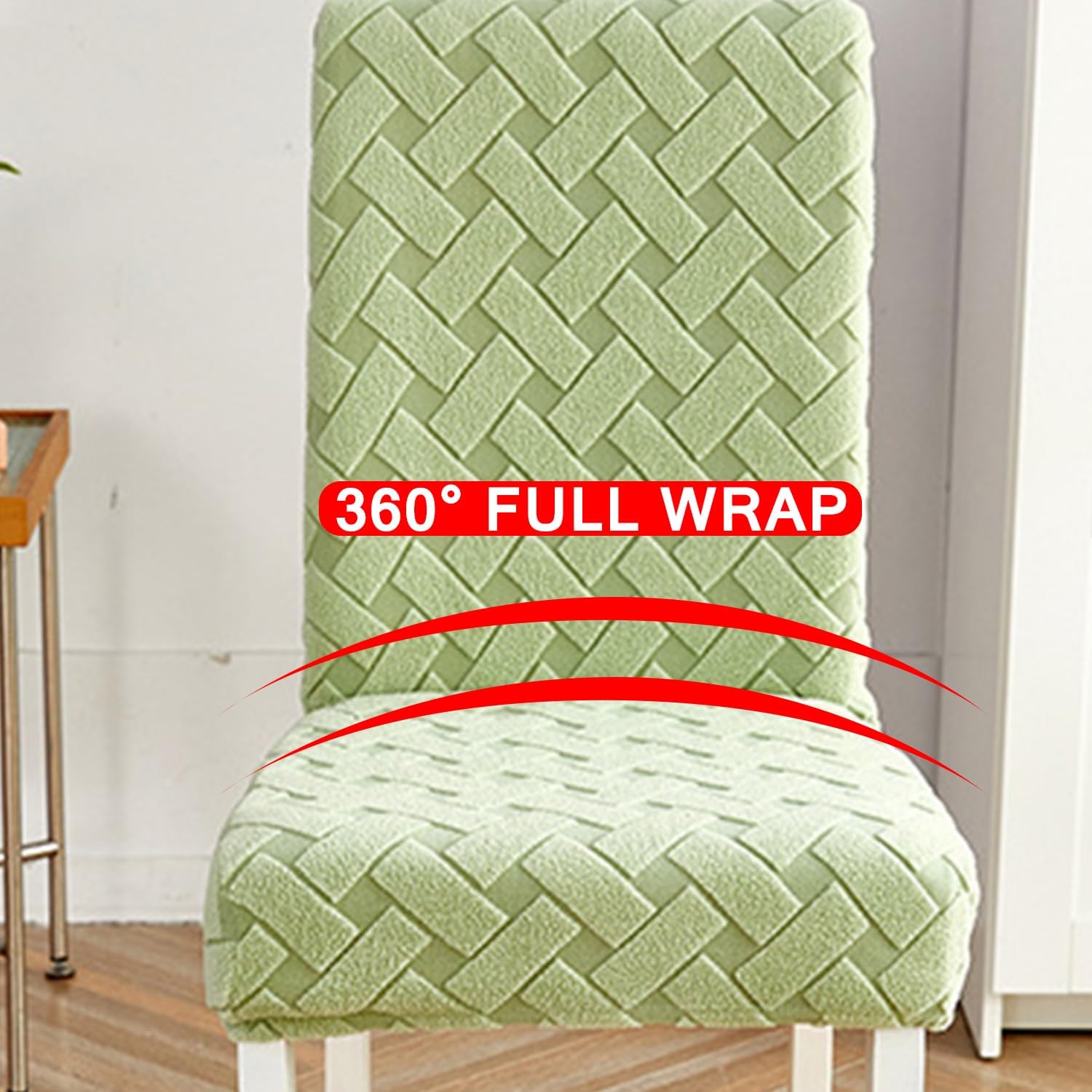 Bluea,2pcs, Dining Chair Cover Set of 2/4 Chair Slipcover Dining Chair Protetcor with Bottom Elastic Band Full Wrap Removable Universal High Back Chair Cover for Kitchen Hotel