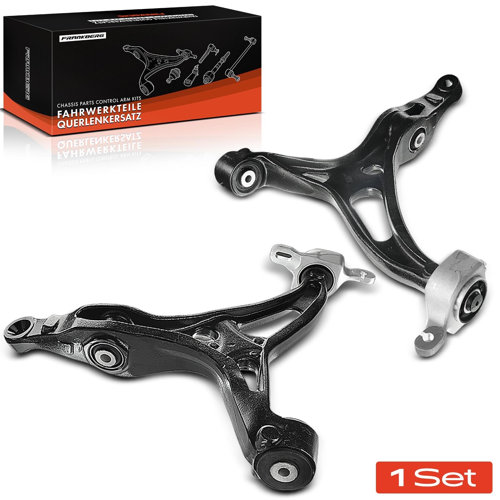 Frankberg 2 brazos de control inferiores delanteros para suspensión de | Al frente, abajo, izquierda, bien, 1643302507; Compatible con: ML 63 W164 GL 320 X164 GL 350 X164 GL 420 X164 GL 450 X164