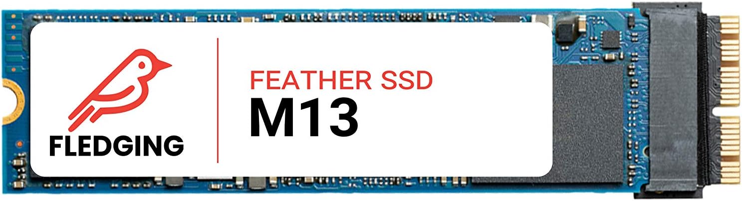 Feather M13-S SSD (512GB) and Tools, macOS - m.2 NVMe PCIe Drive Upgrade for Apple MacBook Pro 2013-2015, MacBook Air 2013-2017, iMac 2013-2017