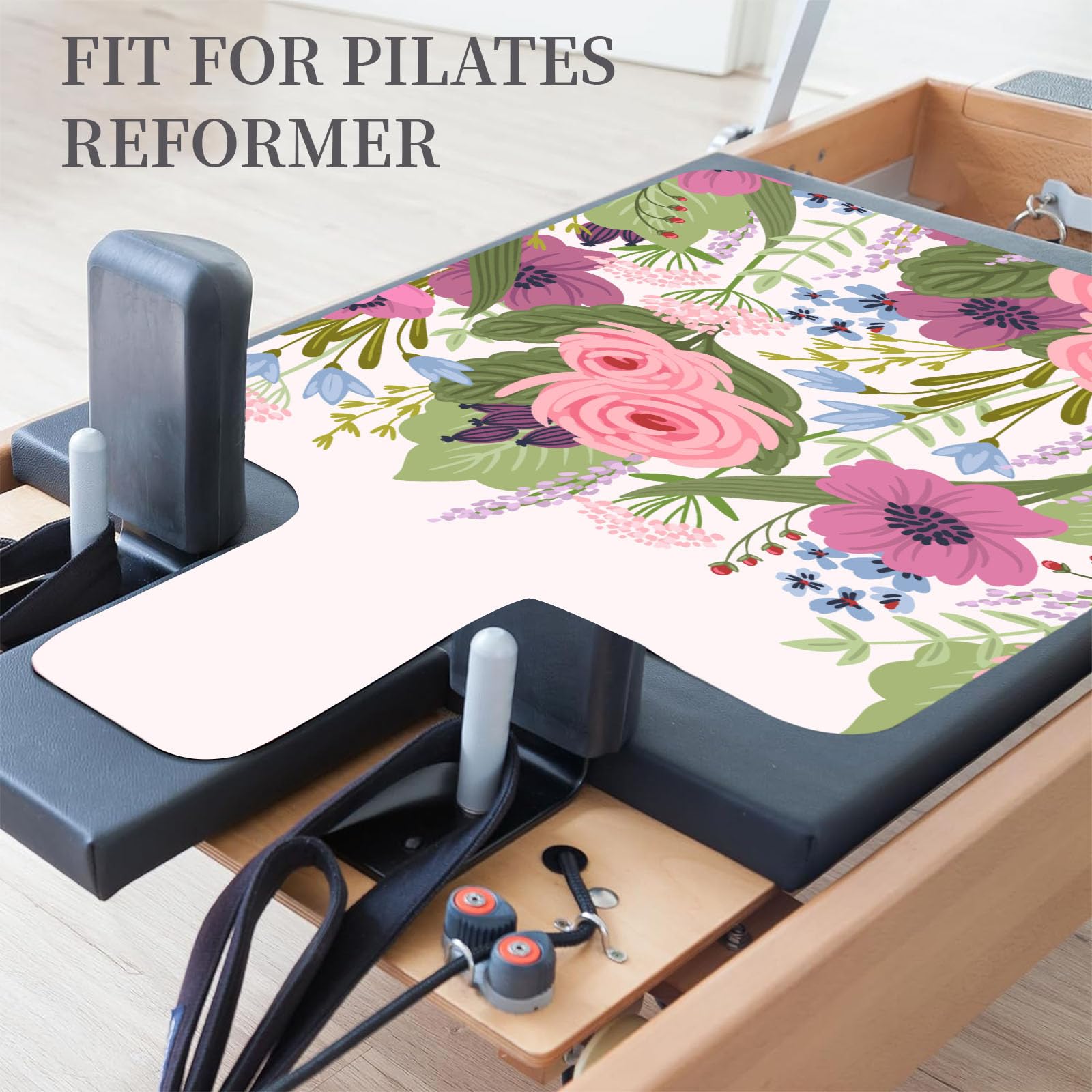 FANSU Pilates Reformer Mat Antiscivolo per Máquina de Pilates, Tappetino da Pilates Pieghevole Tappetino da Ginnastica Morbido per Yoga, Pilates, Allenamento