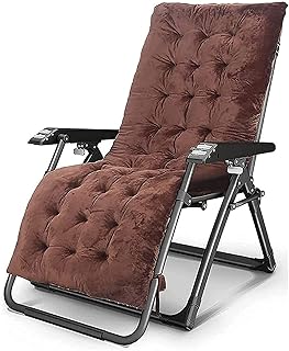 HZH Espreguiçadeira acolchoada dobrável para casa, espreguiçadeira de jardim dobrável, espreguiçadeira de jardim reclinável, espreguiçadeira portátil para cadeira de praia ao ar livre (C)