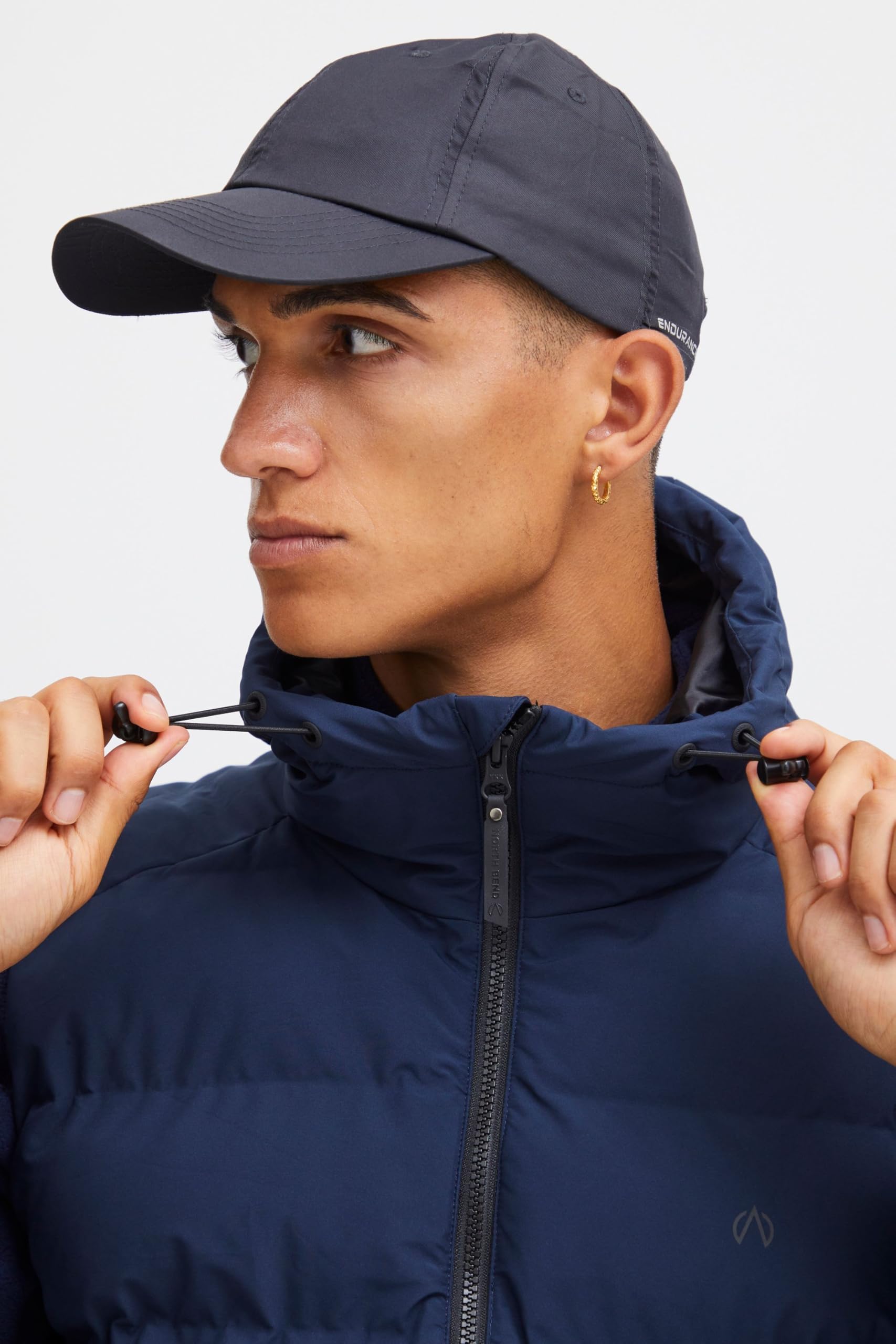 NBPetro - Gilet trapuntato da uomo, traspirante, con cappuccio e tasche, Navy Blazer (2048), XL
